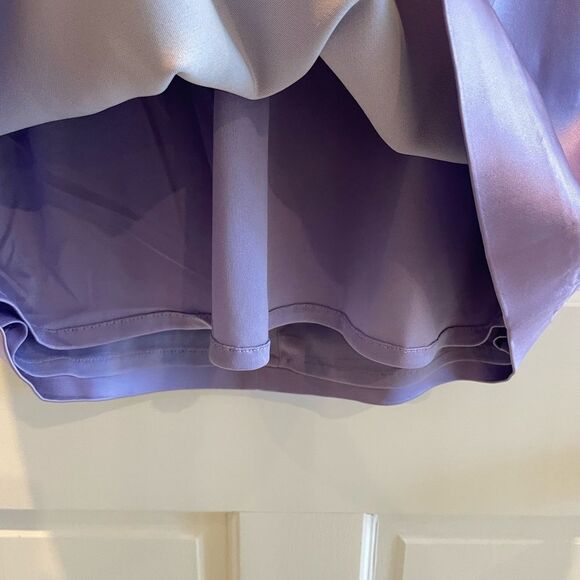 Papell Boutique Evening V-Neck Halter Prom Pencil Dress Lavender Size 10 - Picture 4 of 10